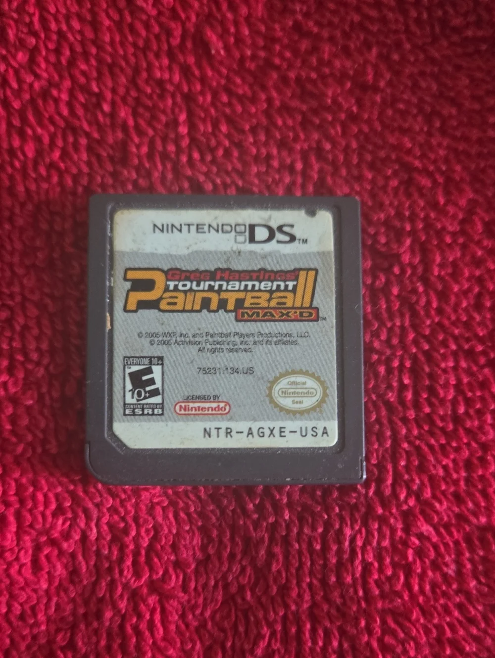 Nintendo DS Greg Hastings Tournament Paintball Max'D - No Case